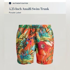 Purple label Ralph Lauren Multicolor Tropical Swim Shorts